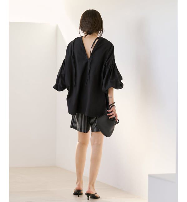 Plage「《一部店舗・WEB限定追加》オックスボリュームブラウス」|シャツ・ブラウス|