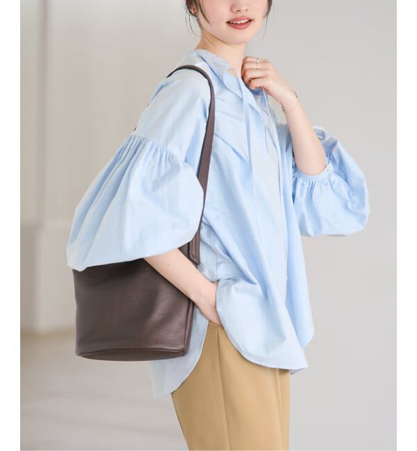 Plage「《一部店舗・WEB限定追加》オックスボリュームブラウス」|シャツ・ブラウス|サックスブルー B