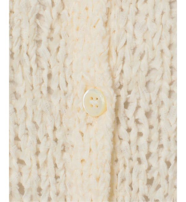 Plage「《一部店舗・WEB限定追加予約》Fringe yarn カーディガン 3」|カーディガン|