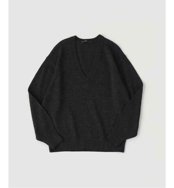 EDIFICE「WASHI/WOOL DEEP V ネックニット」|ニット・セーター|