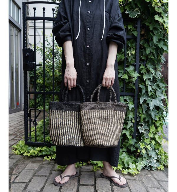 journal standard luxe「【SOIL】STRIPE SISAL BAG」|かごバッグ|