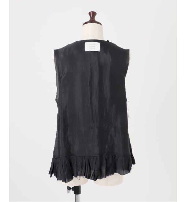 Spick and Span「《別注》crinkle crinkle crinkle Frill rayon shantung vest*」|ベスト・ジレ|