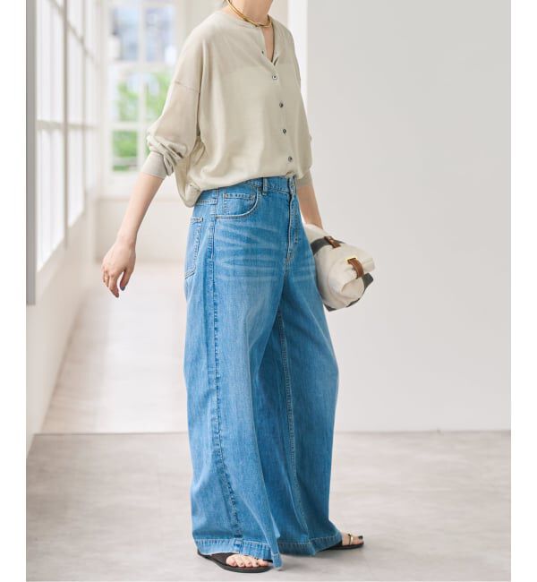 Spick and Span「ウォッシャブルシアークルーカーディガン」|カーディガン|