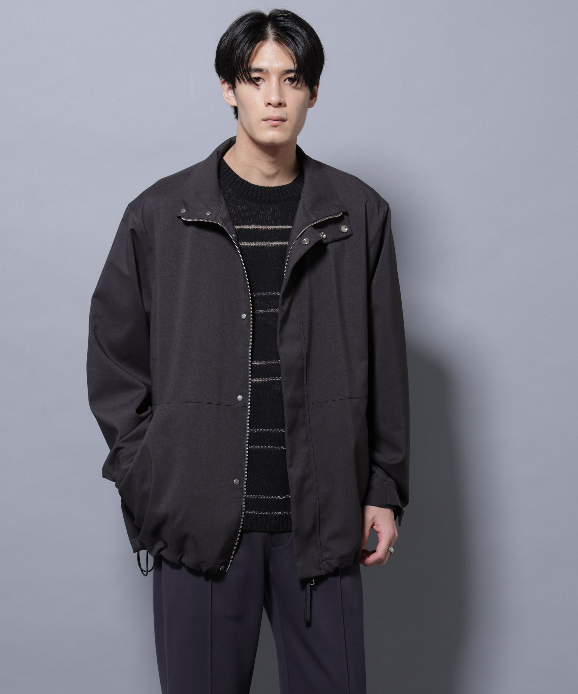 nano･universe「「RainComfortWear」ダントツ撥水透湿コーティング2WAYブルゾン」|ブルゾン・スタジャン|