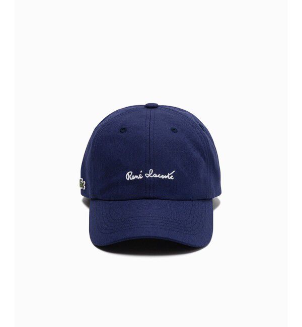 LACOSTE「接触冷感 UCカット ルネ・ラコステ シグネチャーキャップ」|キャップ・キャスケット|