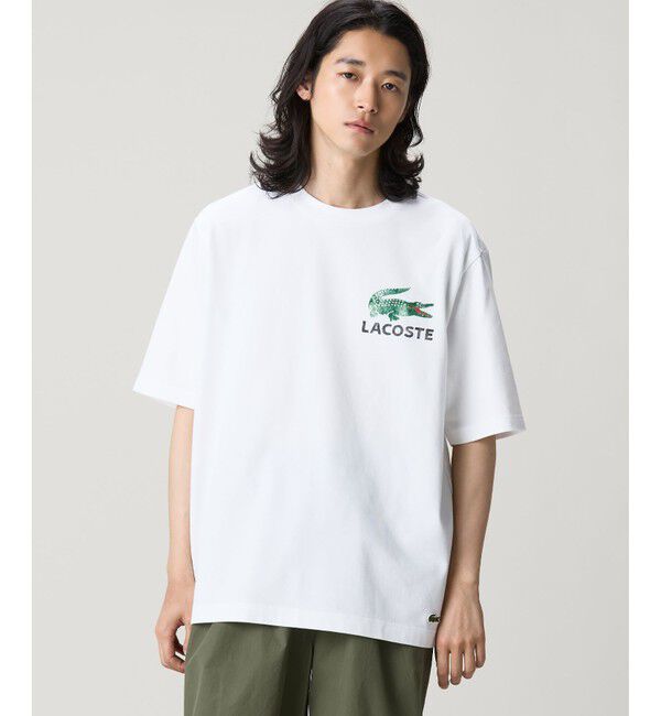 LACOSTE「ヴィンテージ ロゴプリント ルーズフィットTシャツ」|Tシャツ・カットソー|