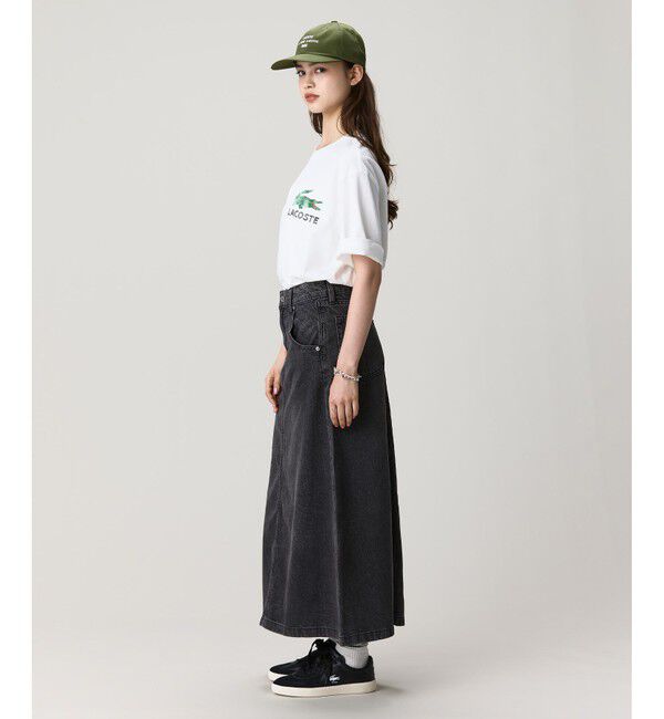 LACOSTE「ヴィンテージ ロゴプリント ルーズフィットTシャツ」|Tシャツ・カットソー|
