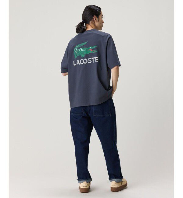 LACOSTE「ヴィンテージ ロゴプリント ルーズフィットTシャツ」|Tシャツ・カットソー|