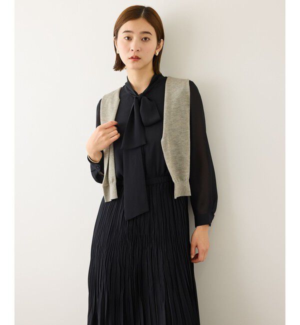 ROPE「ジョーゼットシフォンプリーツワンピース/26SS」|ワンピース|