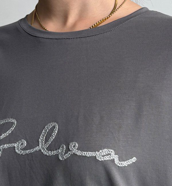  「【WEB限定】接触冷感コード刺繍ロゴTEE」|Tシャツ・カットソー|