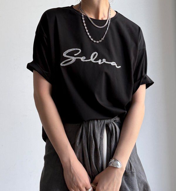 「【WEB限定】接触冷感コード刺繍ロゴTEE」|Tシャツ・カットソー|