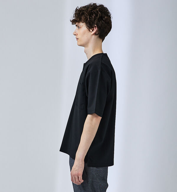 ABAHOUSE「【ストレッチドライ】キーネック 半袖Tシャツ / スキッパーシャツ」|Tシャツ・カットソー|
