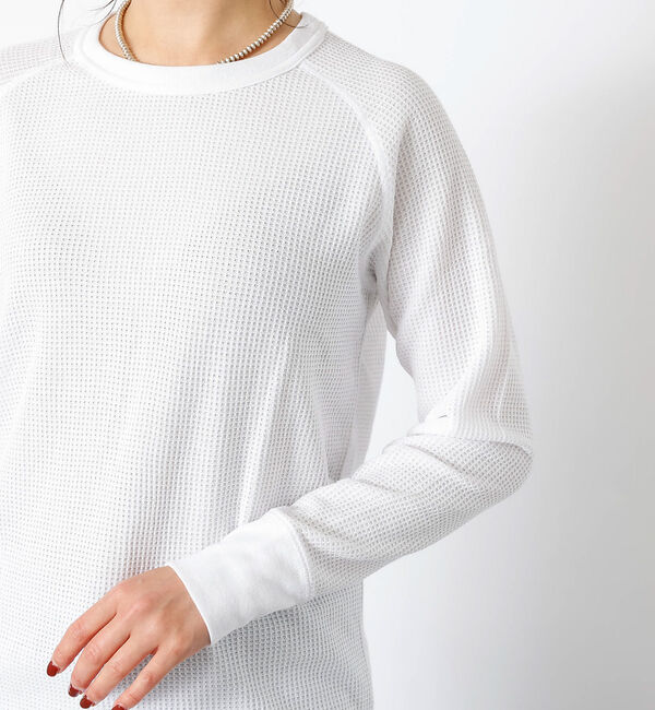 Rouge vif「【JEMORGAN / ジェーイーモーガン】ワッフルラグランロンＴ / パック入」|Tシャツ・カットソー|