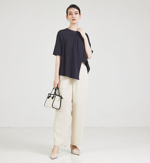 qualite「アシメフロントカットソー」|Tシャツ・カットソー|