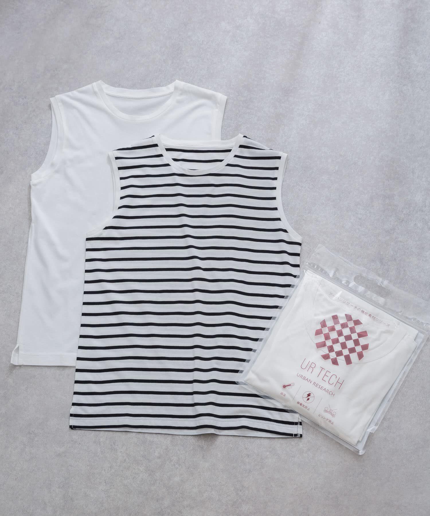 URBAN RESEARCH「『UR TECH』ノースリーブカットソー」|Tシャツ・カットソー|