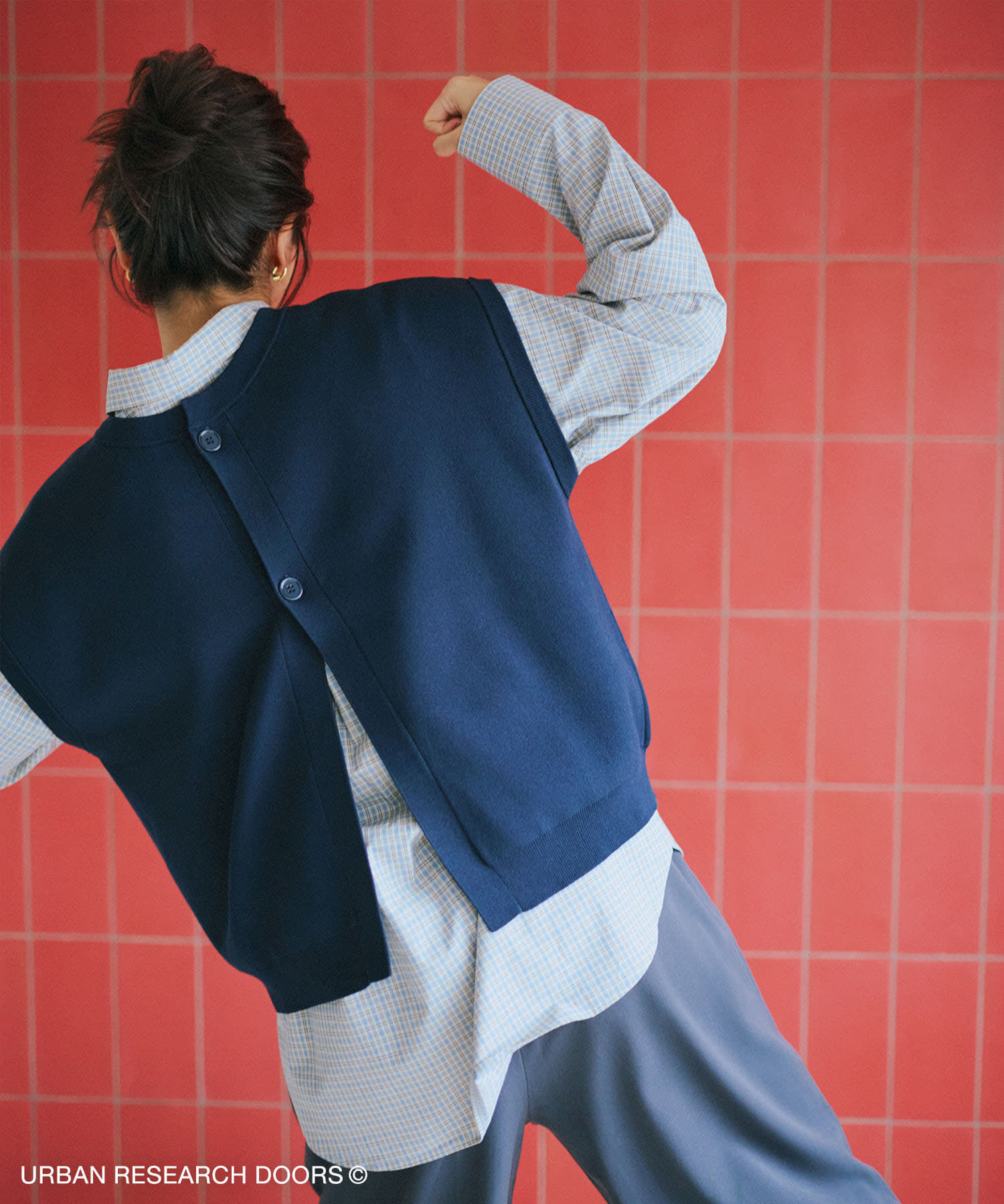 URBAN RESEARCH DOORS「『仁村紗和さん着用』『UR TECH Renew Knit』2WAYベスト」|ベスト・ジレ|