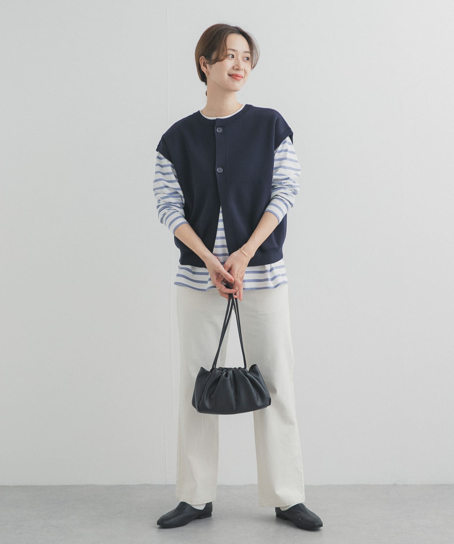 URBAN RESEARCH DOORS「『仁村紗和さん着用』『UR TECH Renew Knit』2WAYベスト」|ベスト・ジレ|