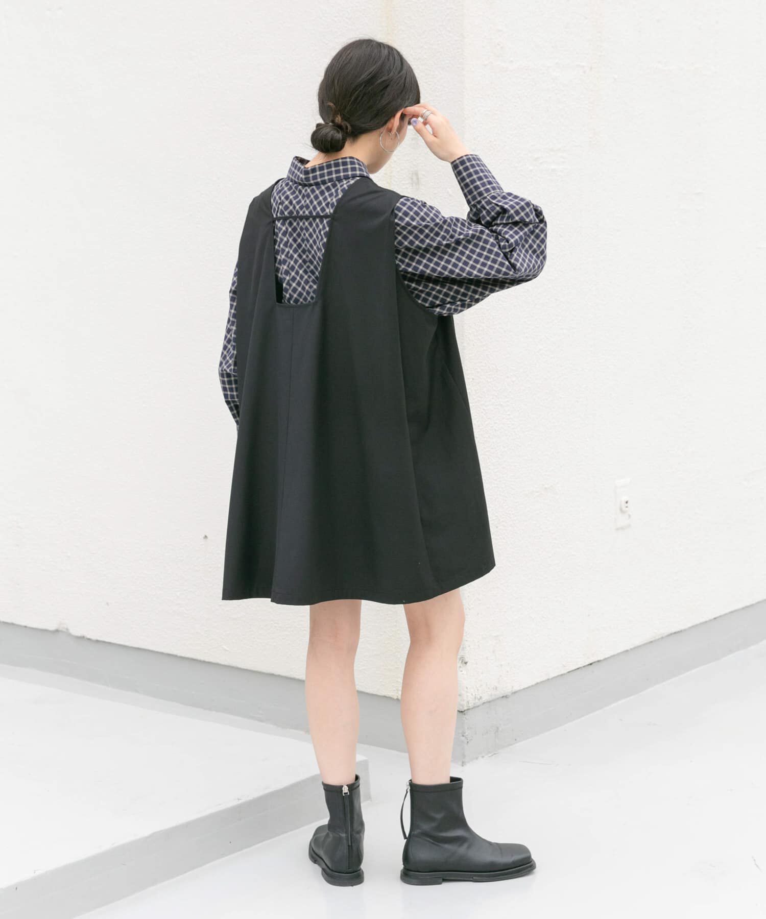  「ショルダータックミニワンピース」|ワンピース|