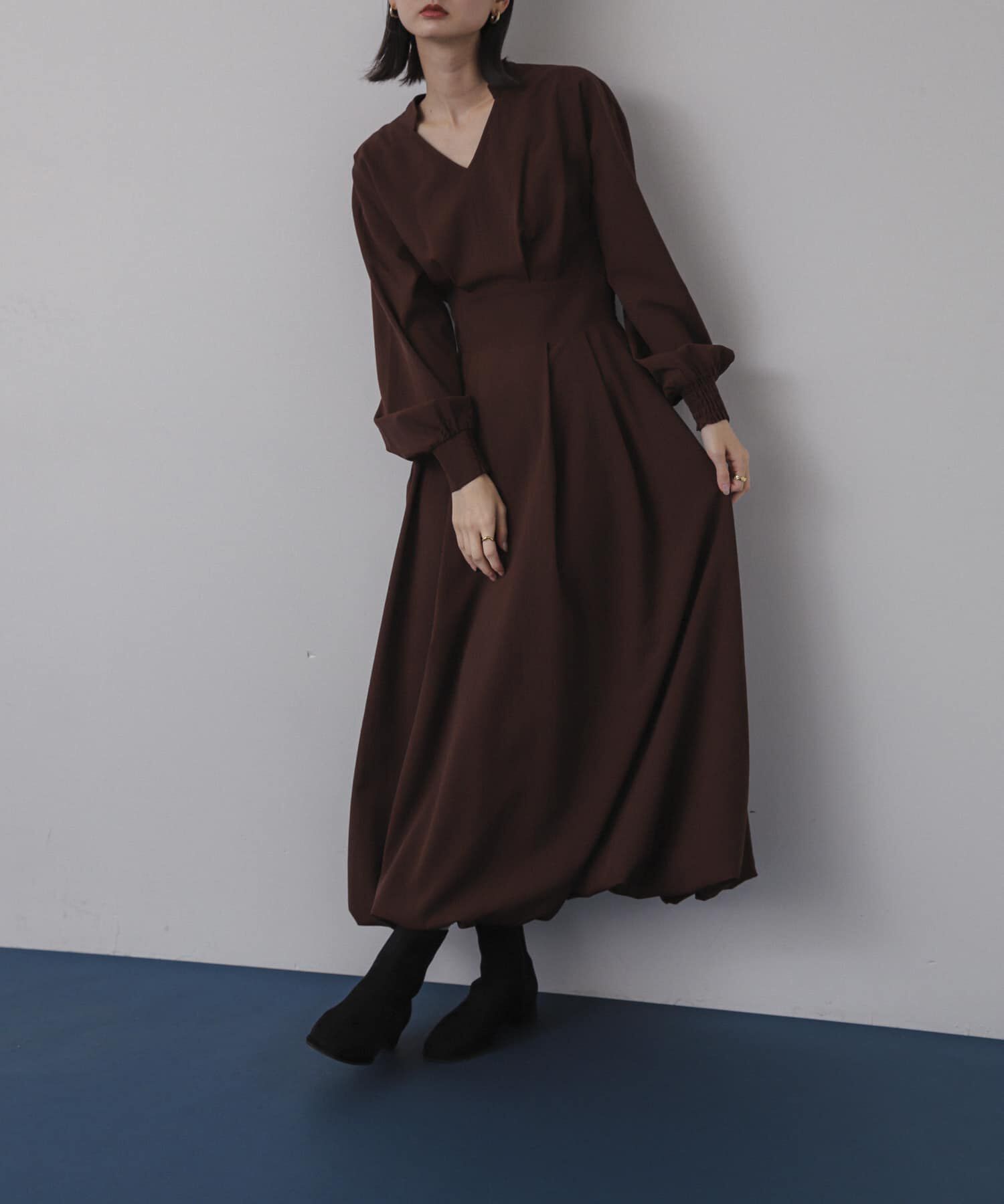 SENSE OF PLACE by URBAN RESEARCH「スキッパーバルーンワンピース」|ワンピース|