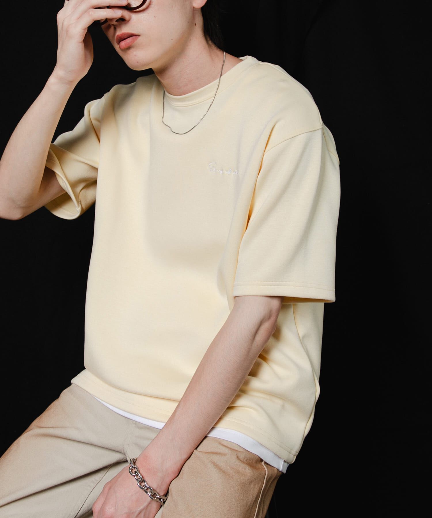 SENSE OF PLACE by URBAN RESEARCH「『一部WEB限定ｶﾗｰ』『接触冷感/速乾』ｼｼｭｳﾀﾞﾝﾎﾞｰﾙﾎﾟﾝﾁ」|Tシャツ・カットソー|イエロー