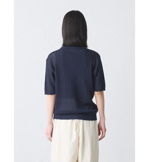 MidiUmi「MidiUmi ニットポロシャツプルオーバー」|ニット・セーター|