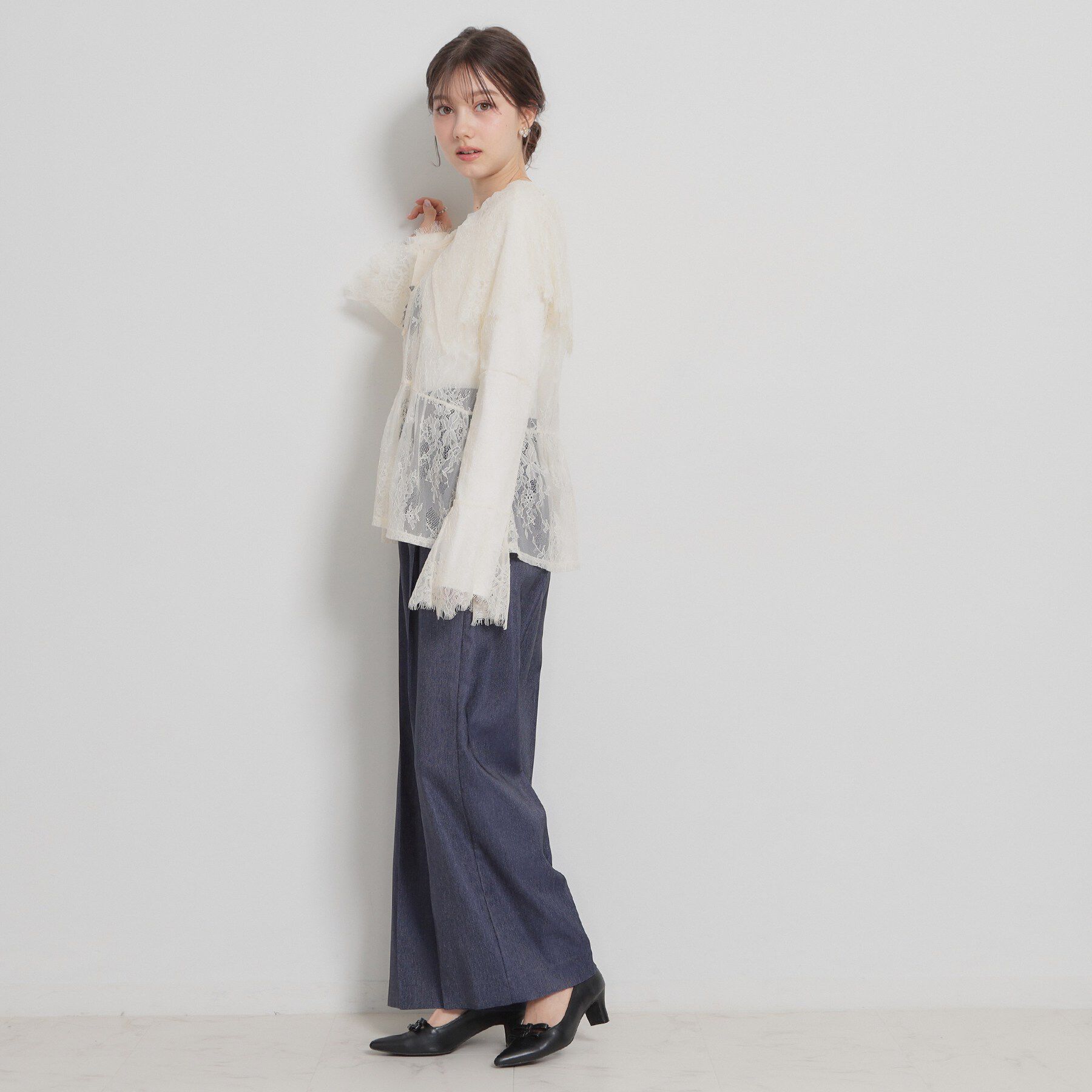Couture broach「スカラップレースブラウス」|シャツ・ブラウス|