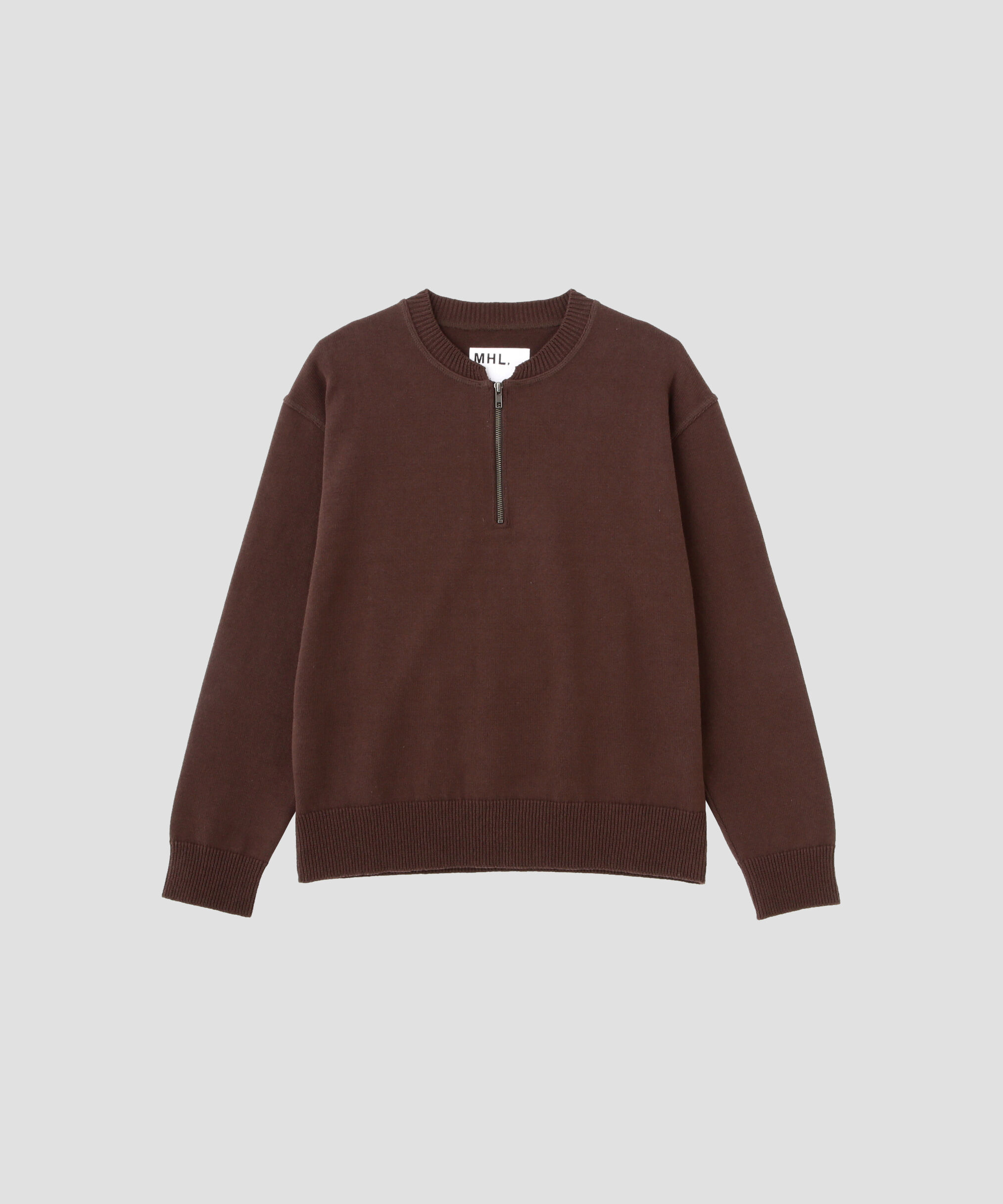 MHL.「DENSE ECO PLATED COTTON KNITWEAR」|ニット・セーター|