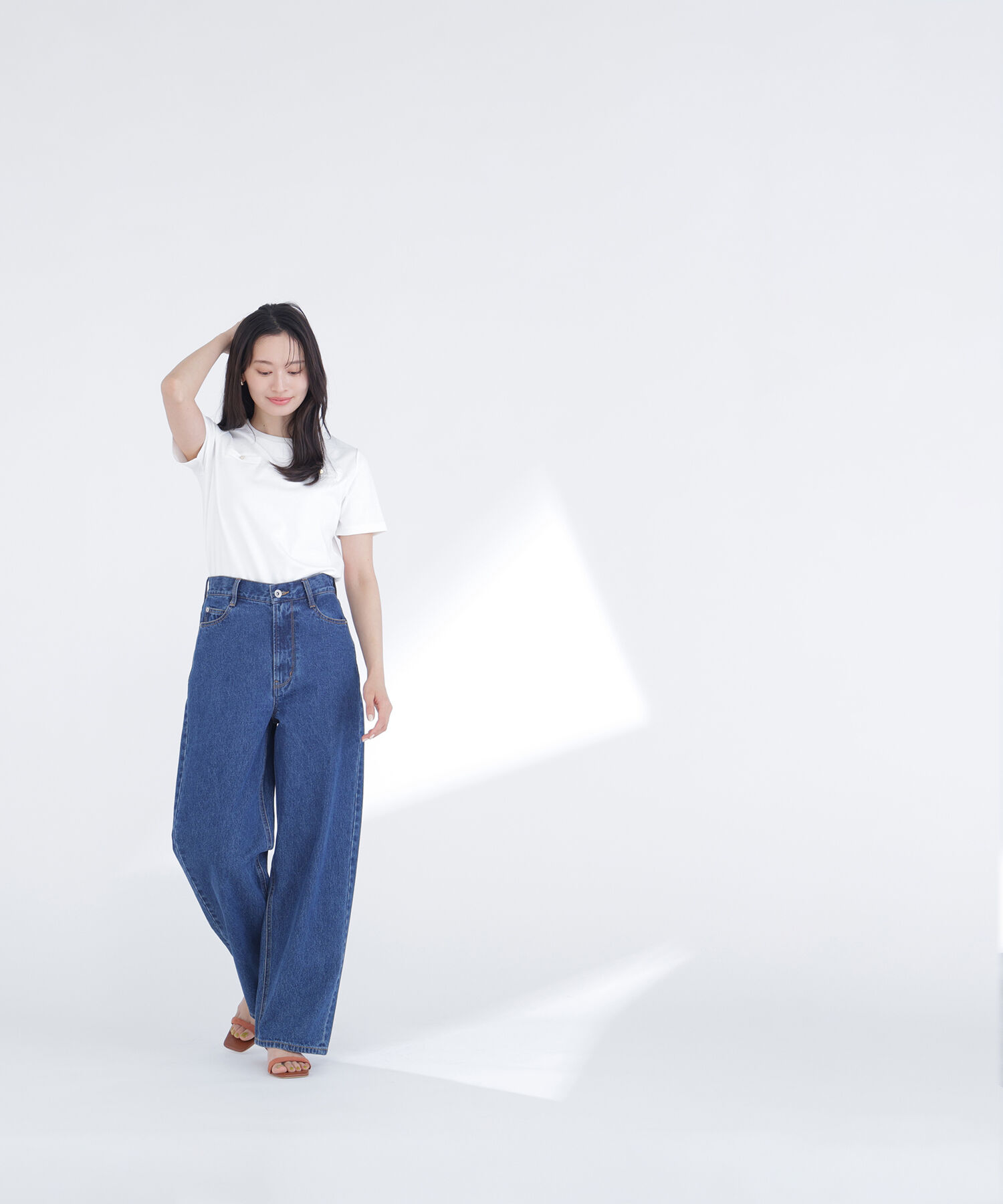  「ベーシックTシャツ フェイクポケット付き」|Tシャツ・カットソー|