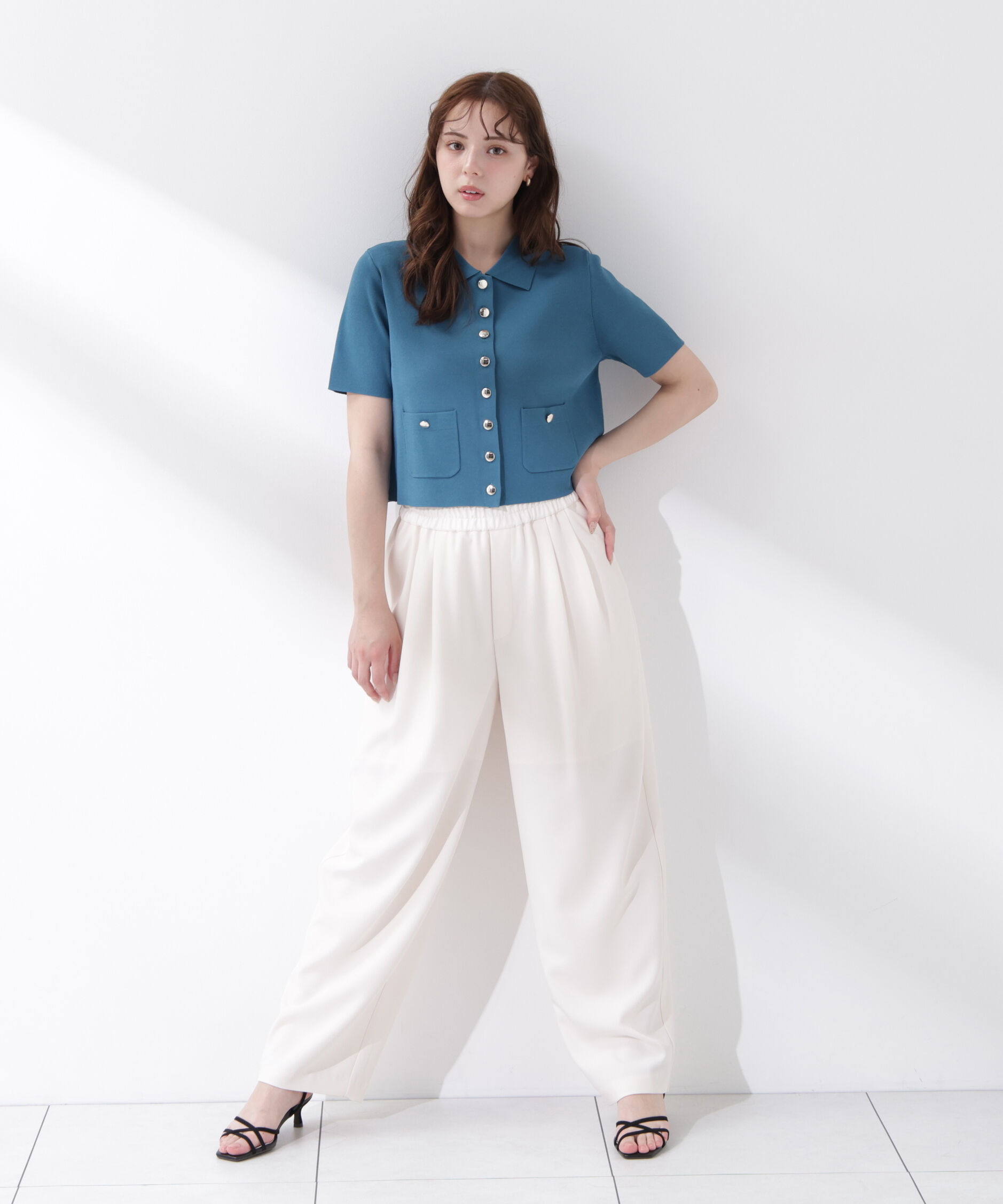 PROPORTION BODY DRESSING「〈a/mie〉イージーバレルパンツ」|その他|エクリュ1