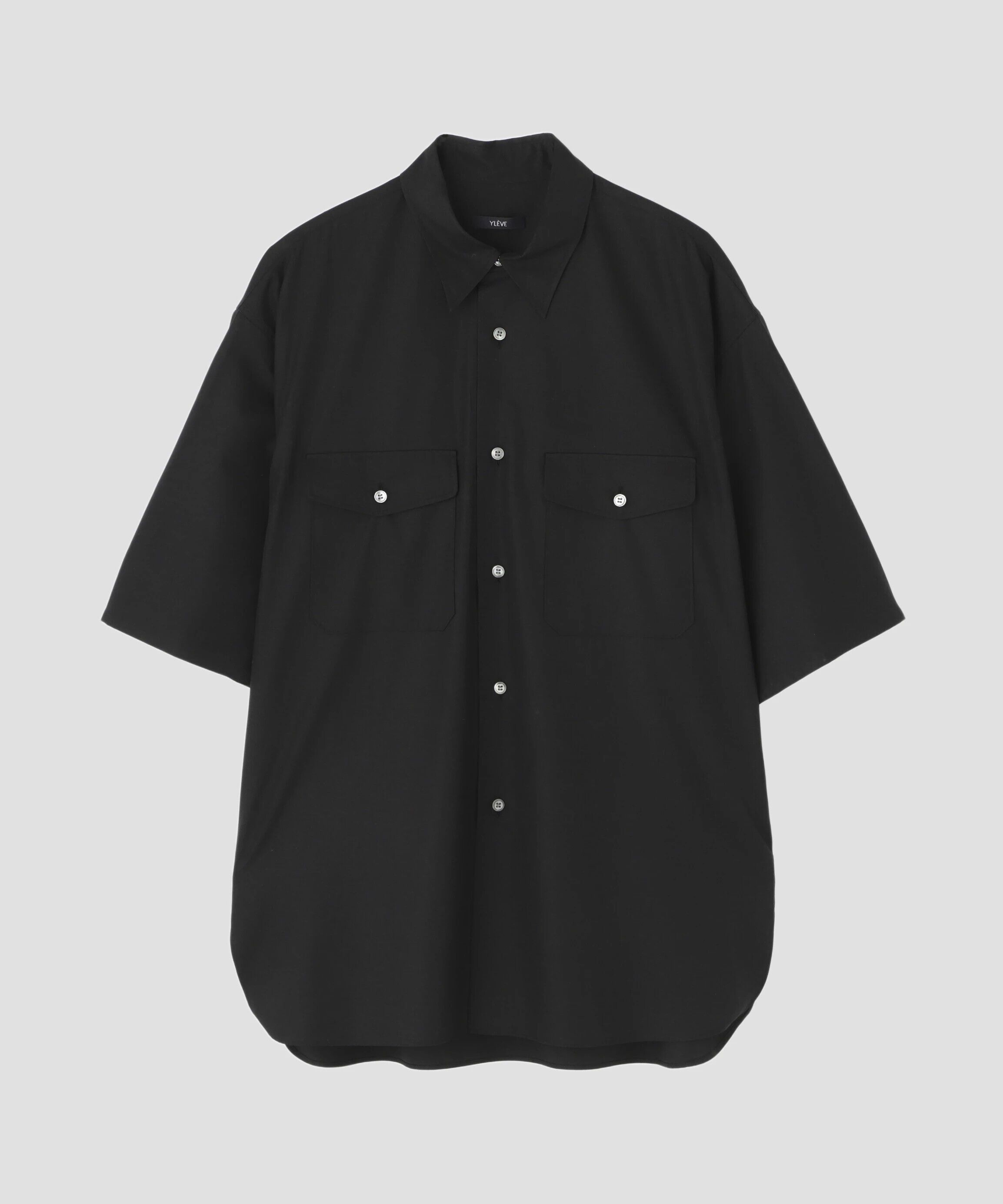 YLEVE 「YLEVE / THOMAS MASON SHIRT」|シャツ・ブラウス|ブラック