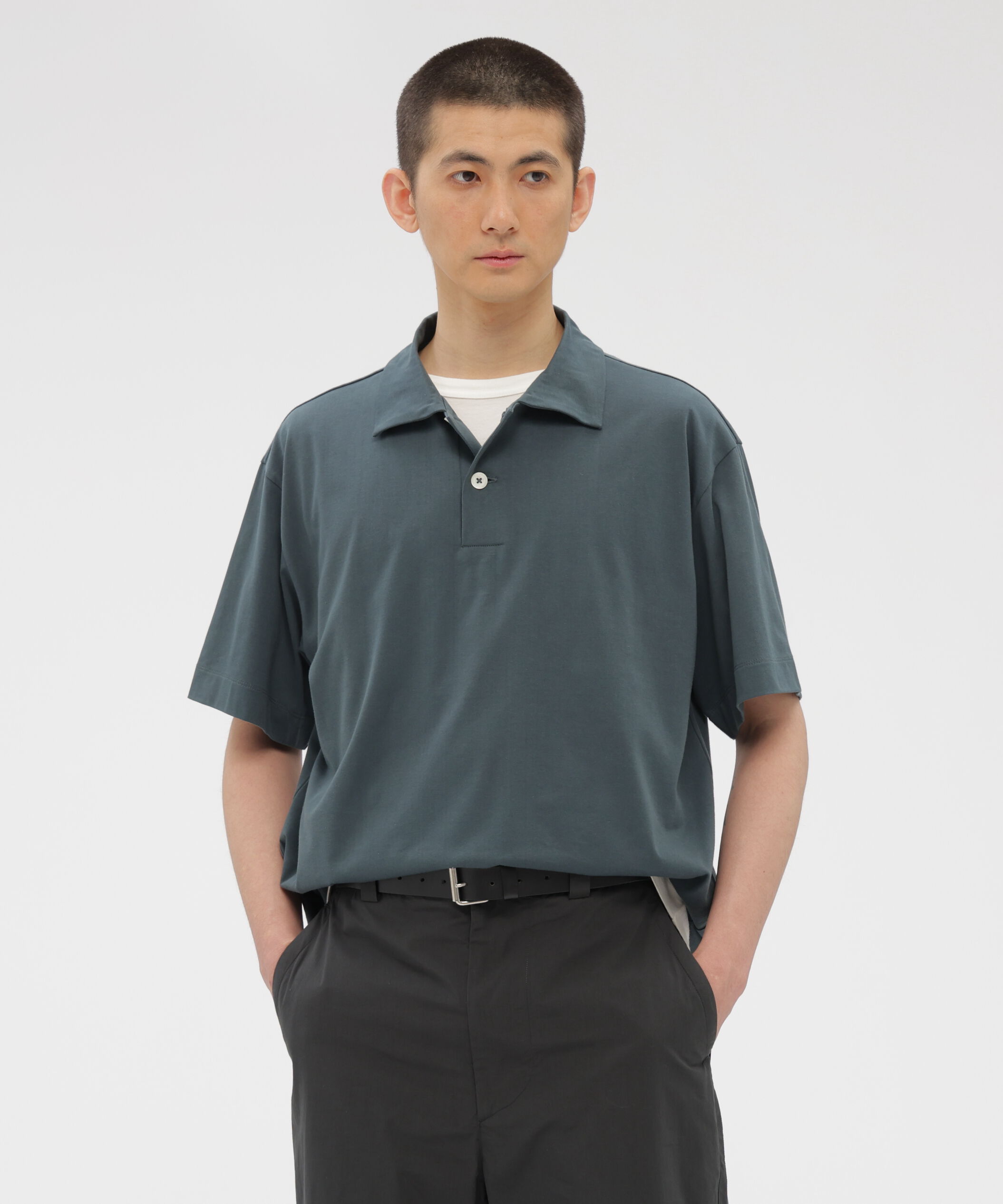 MARGARET HOWELL「EXTRA LONG STAPLE COTTON JERSEY TOP」|Tシャツ・カットソー|SLATE7