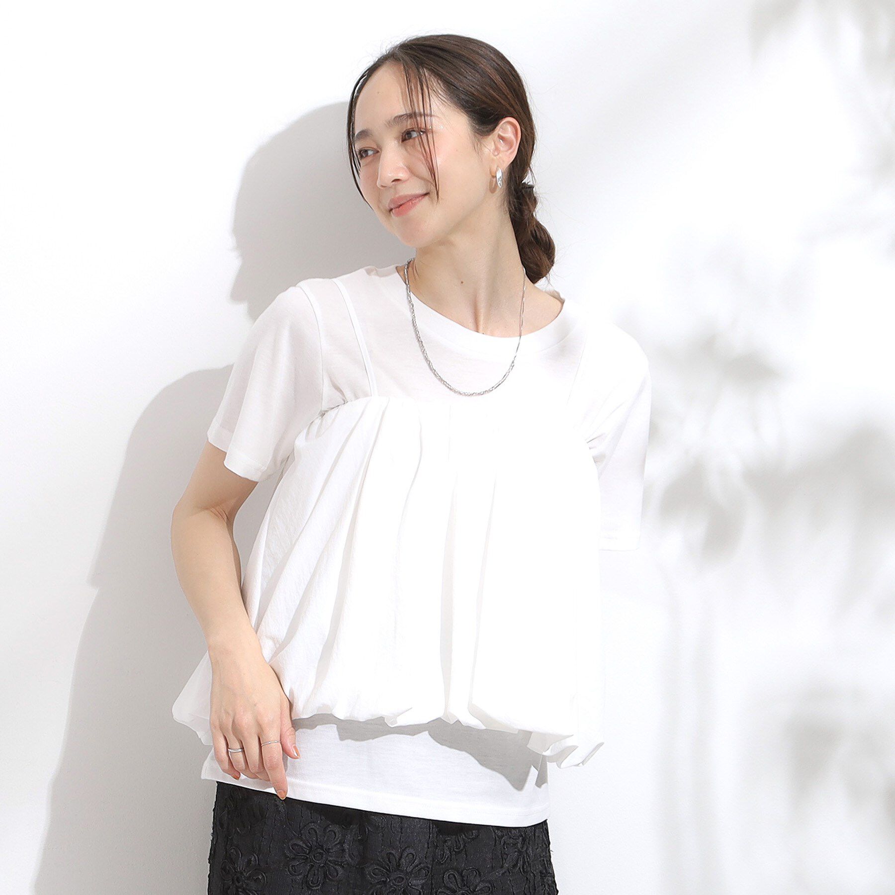 SHOO･LA･RUE「【S-LL/2点セット】バルーンキャミ+Tシャツセット」|その他|