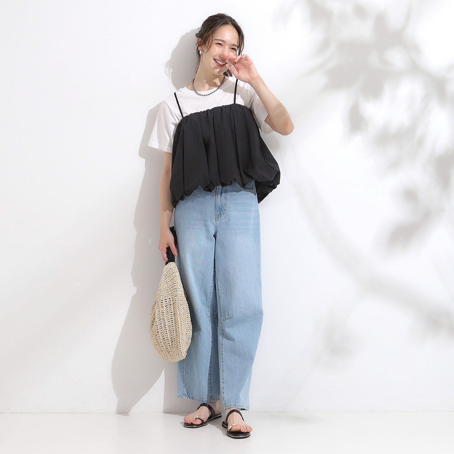 SHOO･LA･RUE「【S-LL/2点セット】バルーンキャミ+Tシャツセット」|その他|
