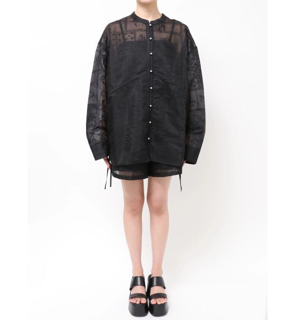 MURUA「ウエストドロストシアーレースシャツ【セットアップ着用可】」|シャツ・ブラウス|