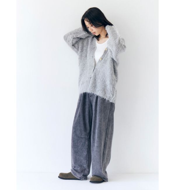 Ungrid「【WEB限定】カラールーズニットカーデ」|カーディガン|