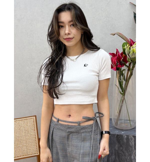 EVRIS「ワンポイントバックストラップTシャツ」|Tシャツ・カットソー|