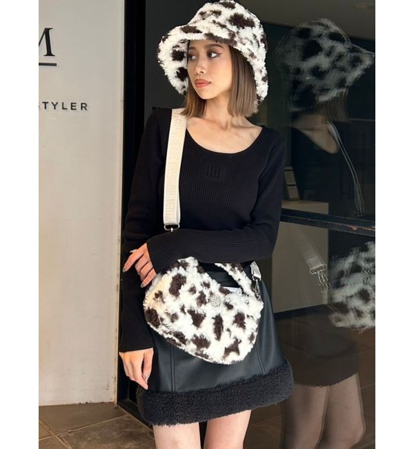 GYDA「フェイクレザーボアスカートライクショートパンツ【SETUP着用可】」|スカート|