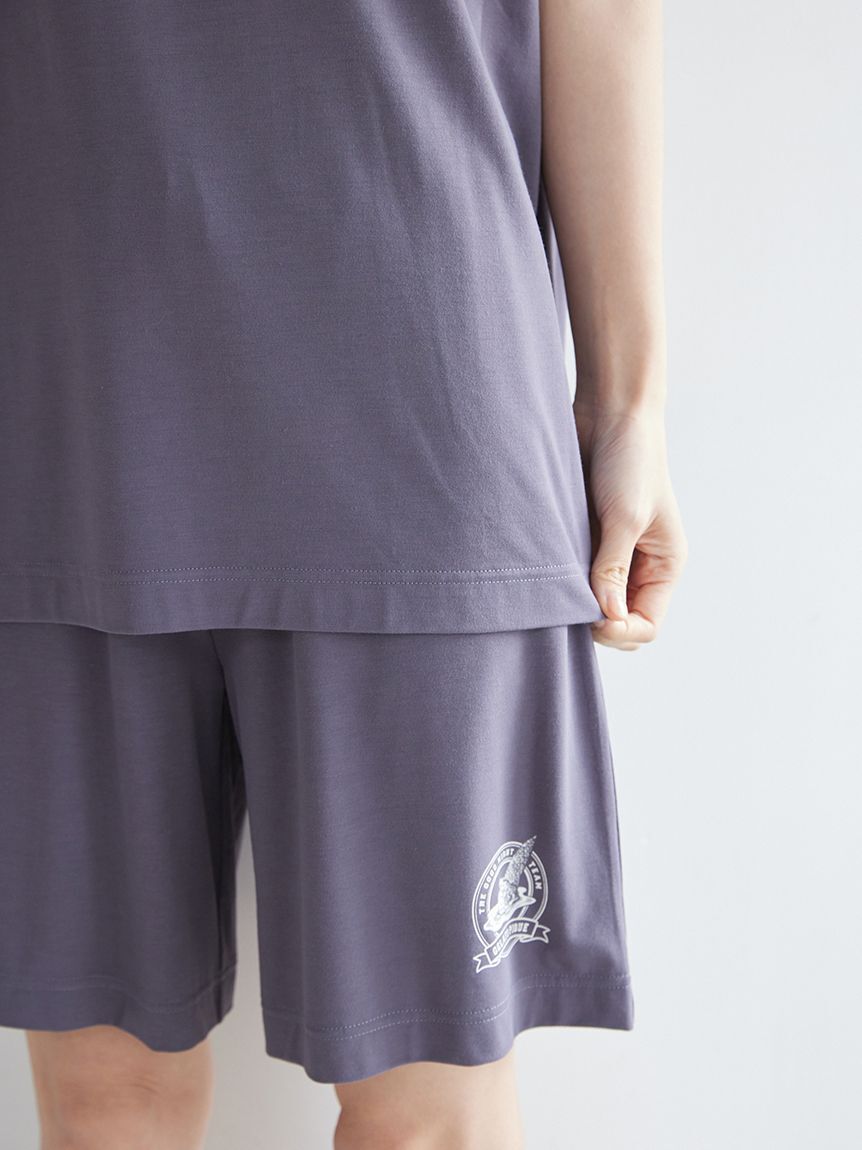 gelato pique「【UVカット】エンブレムワンポイントTシャツ」|ルームウェア|