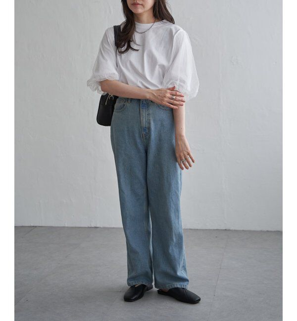 VENCE share style「チュールスリーブTシャツ」|Tシャツ・カットソー|