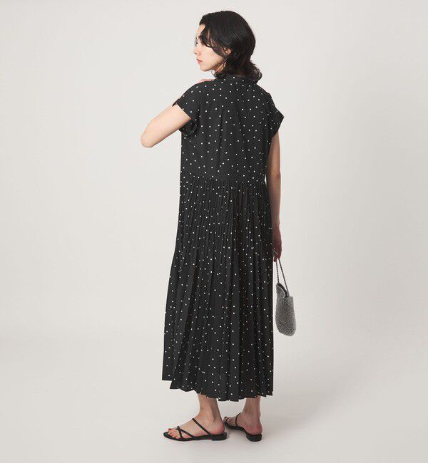 UNITED ARROWS green label relaxing「【結論シリーズ】全方位映えプリーツワンピ ドット［size SHORT/TALLあり］」|ワンピース|