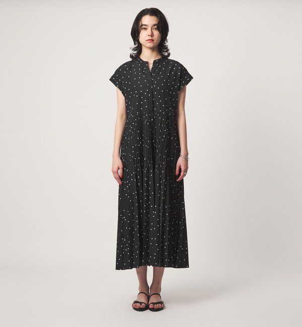 UNITED ARROWS green label relaxing「【結論シリーズ】全方位映えプリーツワンピ ドット［size SHORT/TALLあり］」|ワンピース|