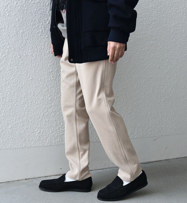 SHIPS any「SHIPS any: 裏起毛 ウォーム ストレッチ テーパード チノ パンツ 25AW◇」|チノ|ベージュ
