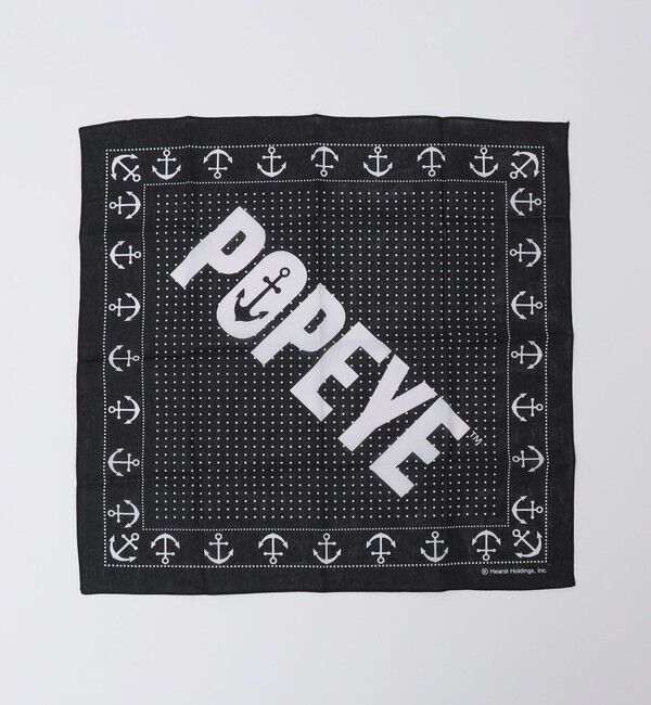 SHIPS「SHIPS: POPEYE BANDANA」|ハンカチ|ブラック