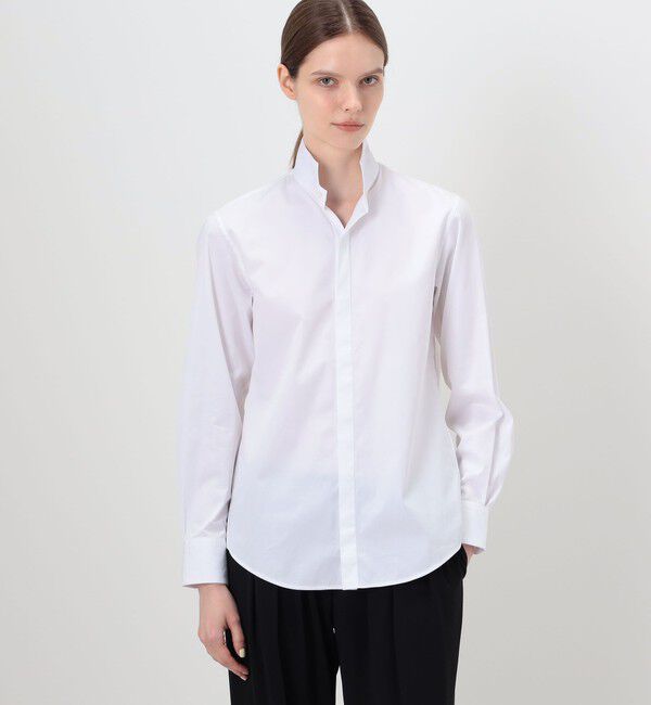 TOMORROWLAND BUYING WEAR「BOURRIENNE AMAZONE スタンドカラーシャツ」|シャツ・ブラウス|