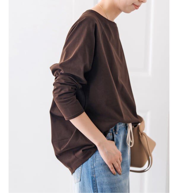 Spick and Span「《WEB限定カラー有り / 追加予約》ボートネックバックタックプルオーバー」|Tシャツ・カットソー|ブラウン