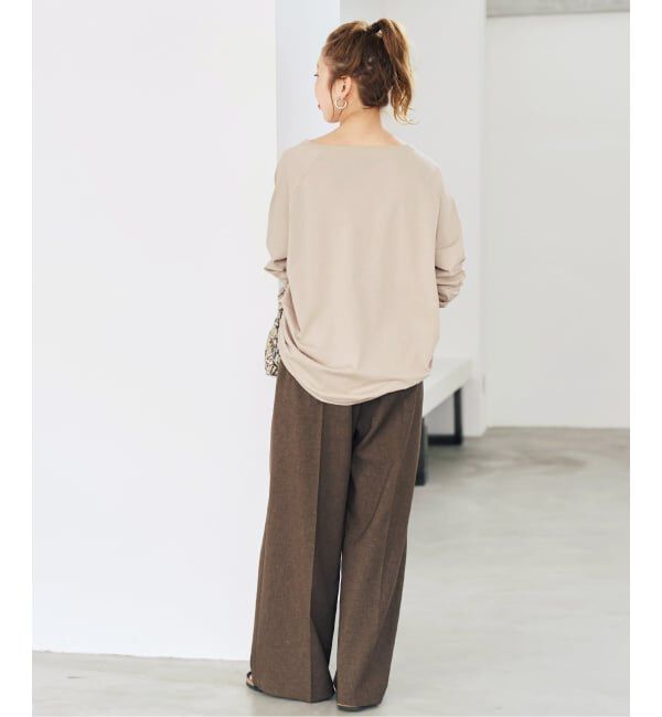 Spick and Span「《WEB限定カラー有り / 追加予約》ボートネックバックタックプルオーバー」|Tシャツ・カットソー|