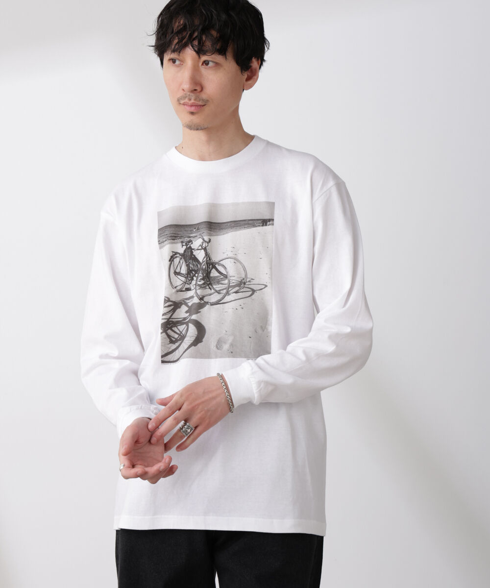 nano･universe「「着るアート」Herbert List/Magnum Photos Tシャツ長袖GERMANY」|Tシャツ・カットソー|オフホワイト1