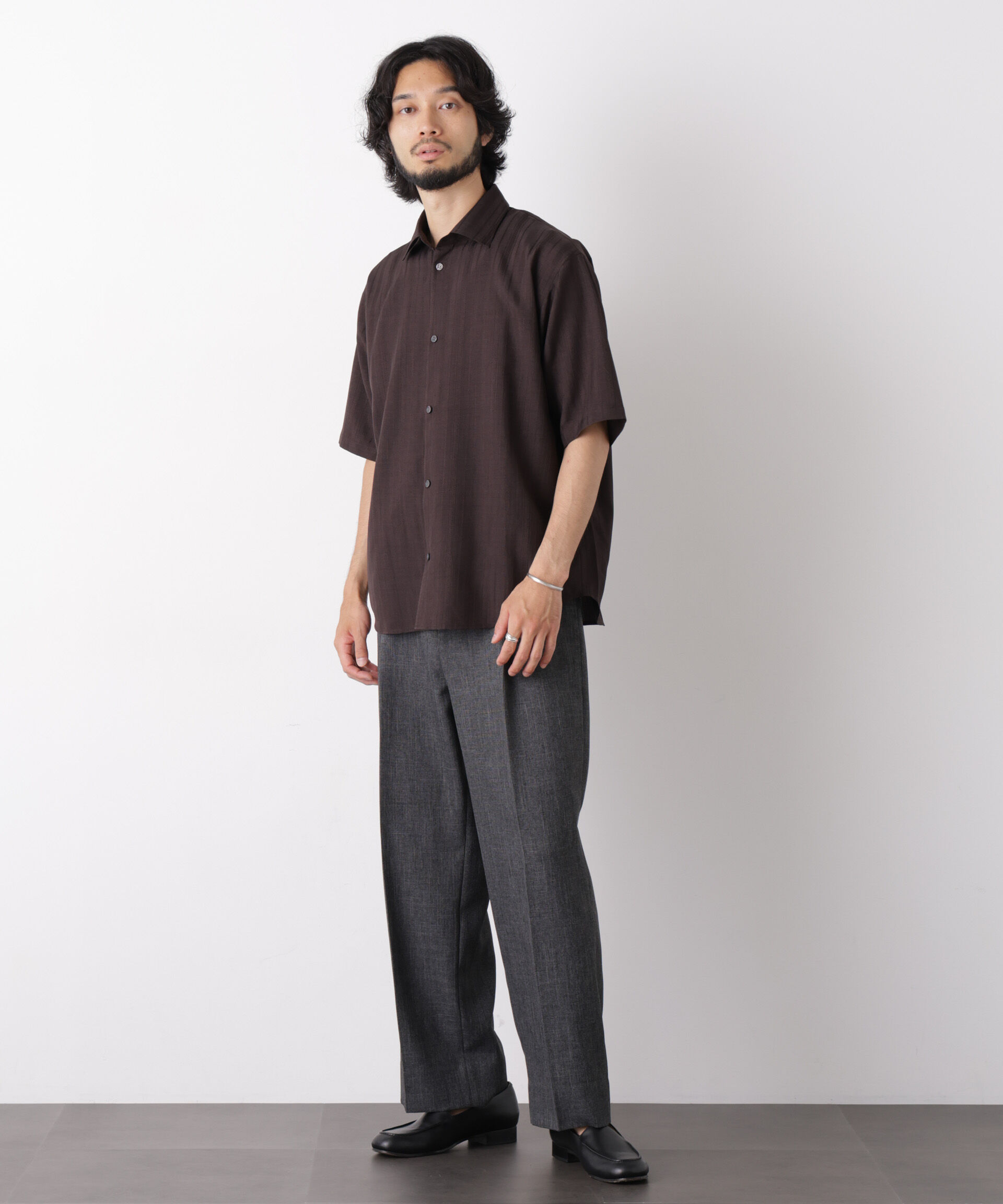nano･universe「エスニックドビーストライプシャツ」|シャツ・ブラウス|