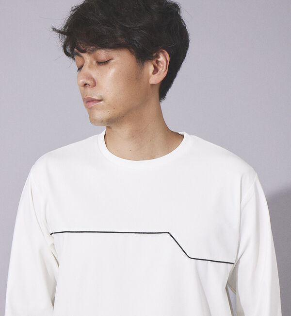 ABAHOUSE「【フロントパイピング】ロングスリーブ Tシャツ」|Tシャツ・カットソー|
