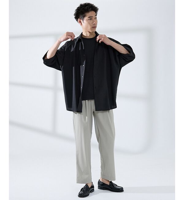 ABAHOUSE「【SMART CLOSET】シルケット天竺 クルーネック 半袖Tシャツ / 接触」|Tシャツ・カットソー|
